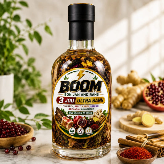 Boom Bon Jan Andirans Boutey Bwa Vegetable 3 Jou Ultra Bann Canela Gingembre Seed for Health and Wellness  Dietary Supplément