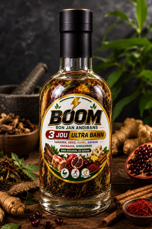 Boom Bon Jan Andirans Boutey Bwa Vegetable 3 Jou Ultra Bann Canela Gingembre Seed for Health and Wellness  Dietary Supplément